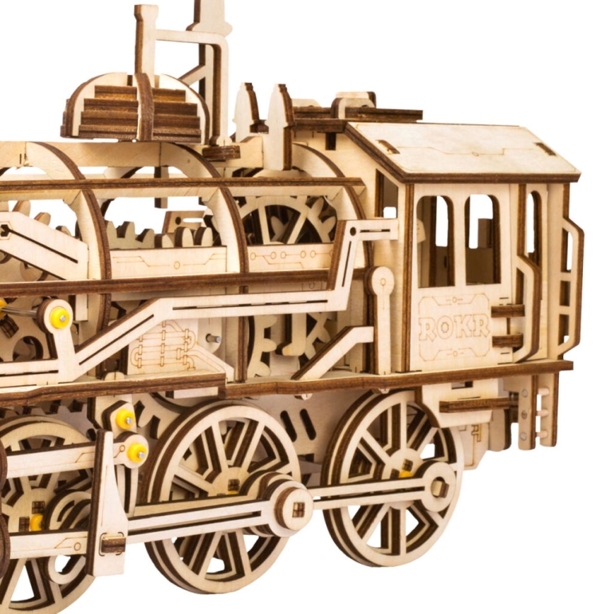 ROKR  Maquette Bois Locomotive Mécanique – Rokr Puzzle