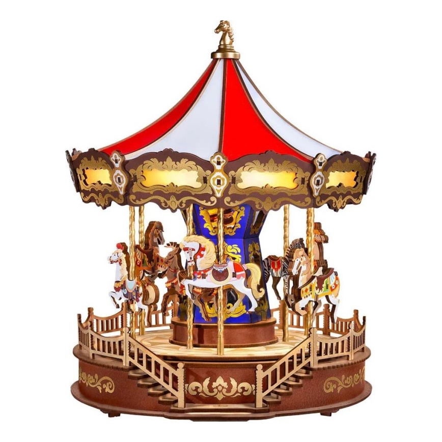 RoboTime - Puzzle boîte à musique 3D Carrousel classique 5V