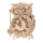RoboTime - Puzzle mécanique 3D en bois Horloge hibou 1xAA