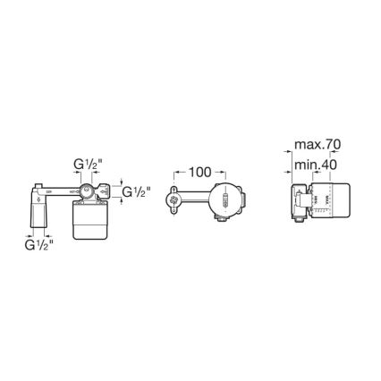 Roca A525220603 - Corps d'encastrement pour mitigeurs encastrés