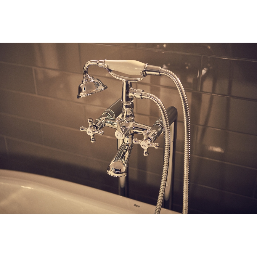 Roca A5A014BC00 - Ensemble pour baignoire avec mitigeur CARMEN chrome brillant