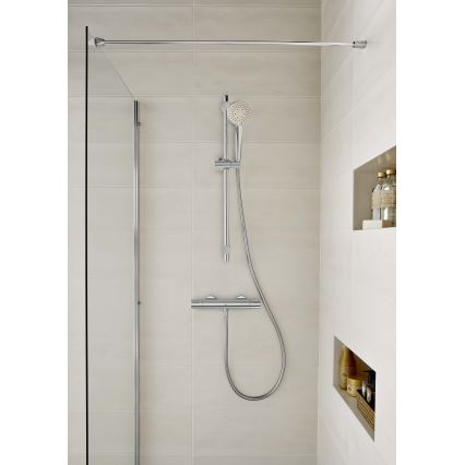 Roca A5A2E18C00 - Mitigeur thermostatique de douche T-500 chrome brillant