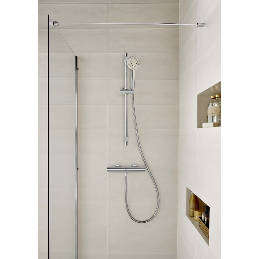 Roca A5A2E18C00 - Mitigeur thermostatique de douche T-500 chrome brillant