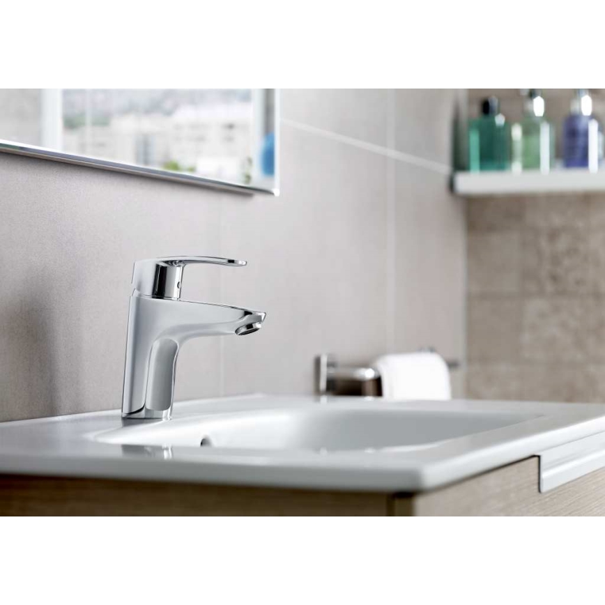 Roca A5A3098C00 - Mitigeur pour lavabo + garniture de vidage MONODIN 15,3 cm chrome brillant