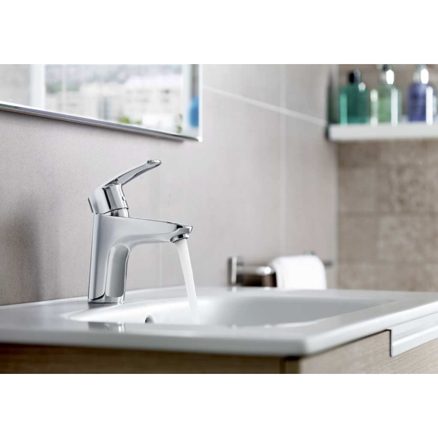 Roca A5A3098C00 - Mitigeur pour lavabo + garniture de vidage MONODIN 15,3 cm chrome brillant