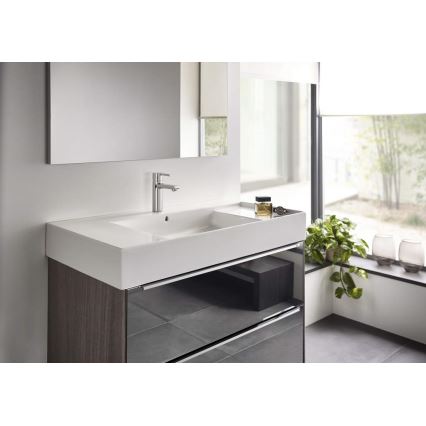 Roca A5A3296C00 - Mitigeur pour lavabo avec bonde NAIA 16,7 cm, chrome brillant