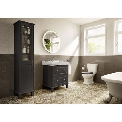 Roca A5A3A4BC00 - Mitigeur pour lavabo + bonde avec trop-plein CARMEN RETRO 17,8 cm chrome brillant