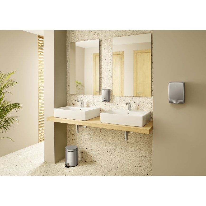 Roca A5A5609C00 - Mitigeur lavabo sans contact L20, 4xAA, chrome brillant