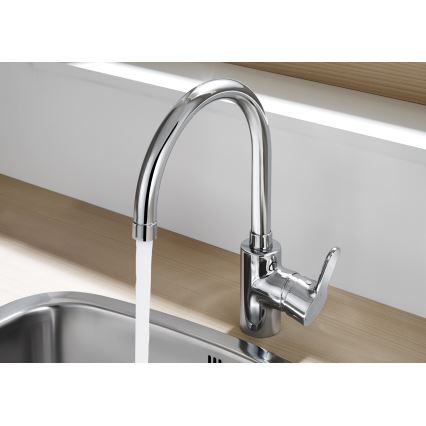 Roca A5A8409C00 - Robinet de cuisine L20 32,5 cm chrome brillant