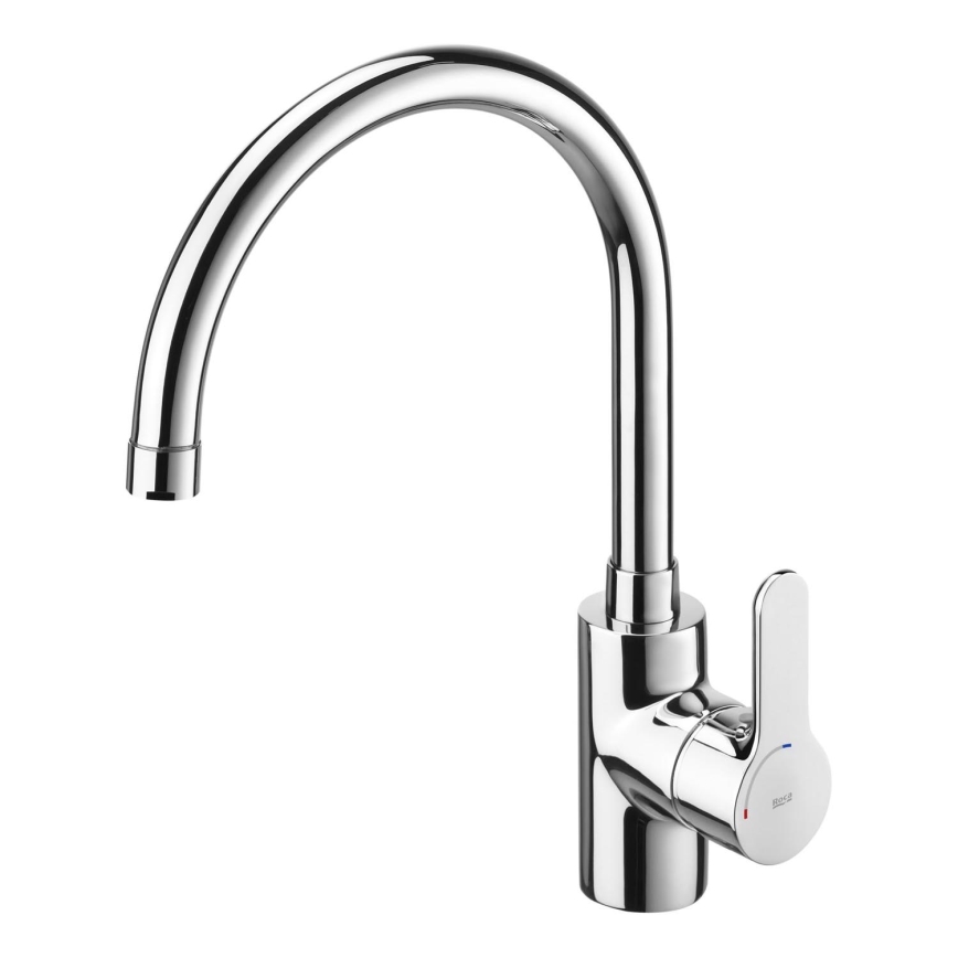 Roca A5A8409C00 - Robinet de cuisine L20 32,5 cm chrome brillant
