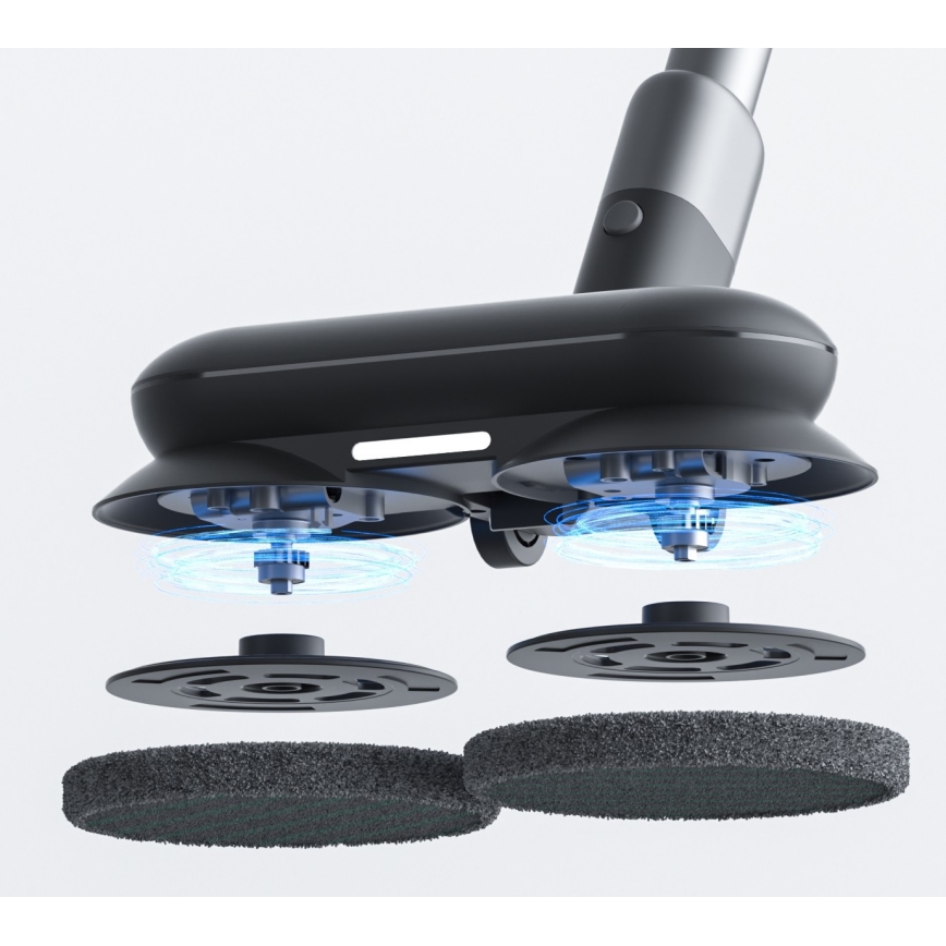 ROIDMI RI-X30VX - Aspirateur balai 2en1 avec écran LED et accessoires 435W/2500mAh chrome mat