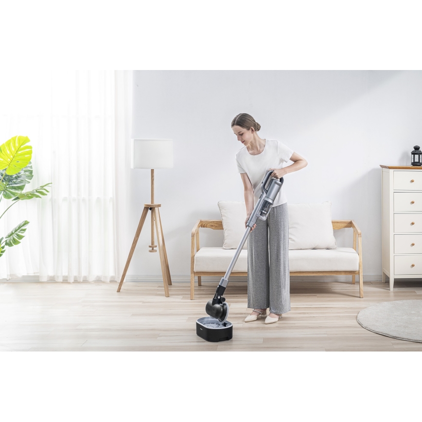 ROIDMI RI-X30VX - Aspirateur balai 2en1 avec écran LED et accessoires 435W/2500mAh chrome mat