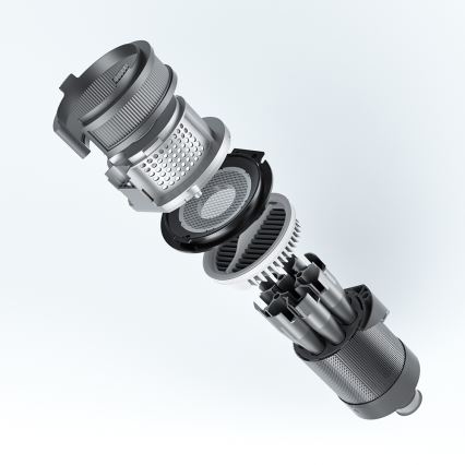 ROIDMI RI-X30VX - Aspirateur balai 2en1 avec écran LED et accessoires 435W/2500mAh chrome mat