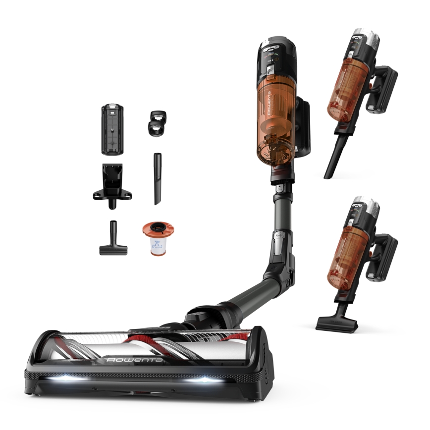 Rowenta - Aspirateur balai 2 en 1 X-FORCE FLEX 380W/25,2V noir 2000 mAh