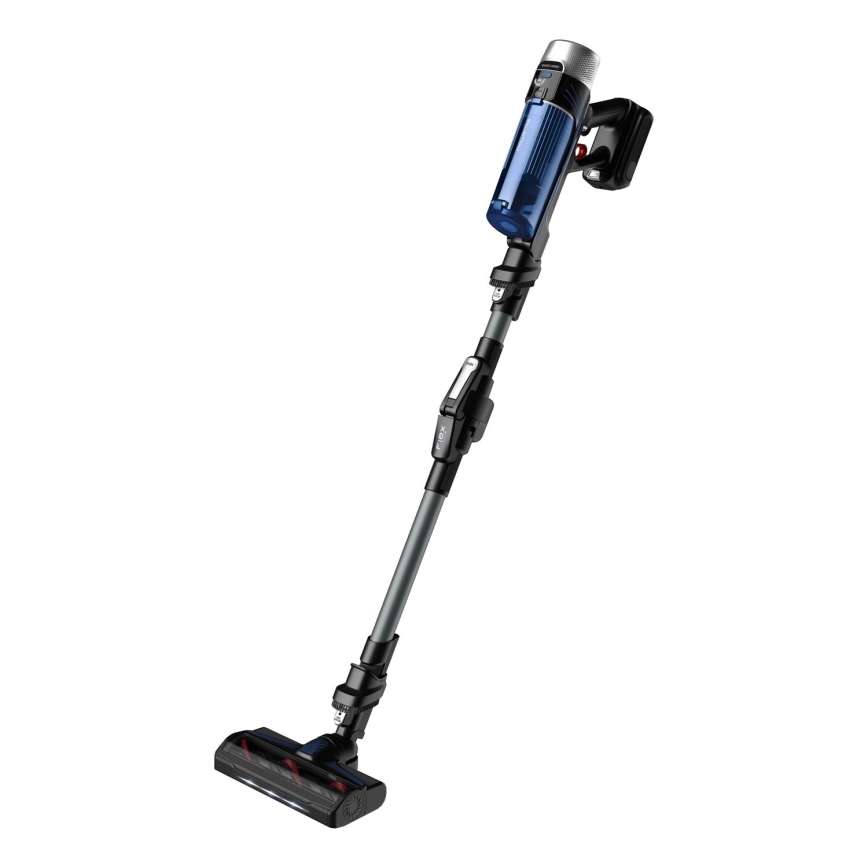 Rowenta - Aspirateur balai avec une serpillère X-FORCE FLEX ANIMAL AQUA AUTO 4en1 250W/25,2V 2500 mAh noir/bleu
