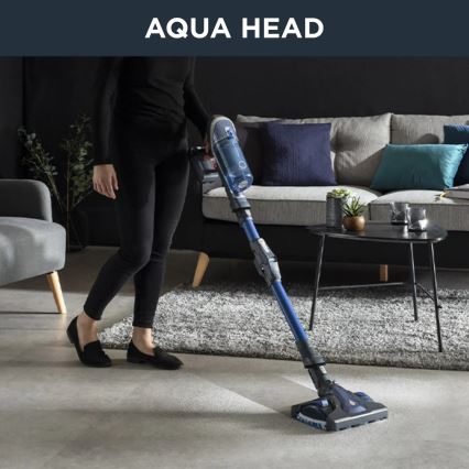 Rowenta - Aspirateur balai X-FORCE FLEX 8,60 ANIMAL AQUA 4EN1 185W/22V bleu