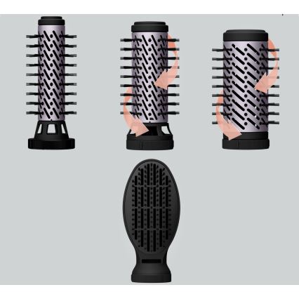 Rowenta - Brosse soufflante BRUSH ACTIV 1000W/230V noire