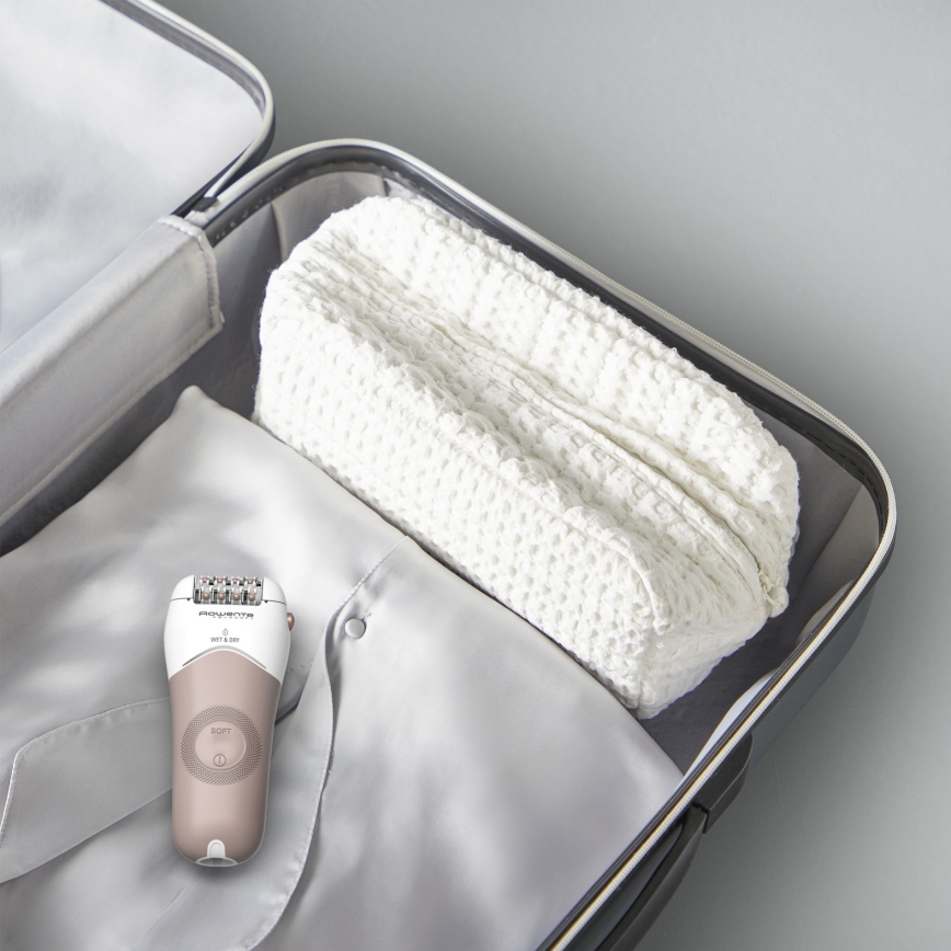 Rowenta - Épilateur WET&DRY 4,5W/5V 600 mAh beige/doré