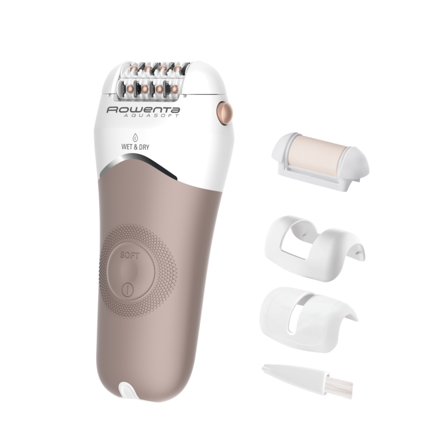 Rowenta - Épilateur WET&DRY 4,5W/5V 600 mAh beige/doré