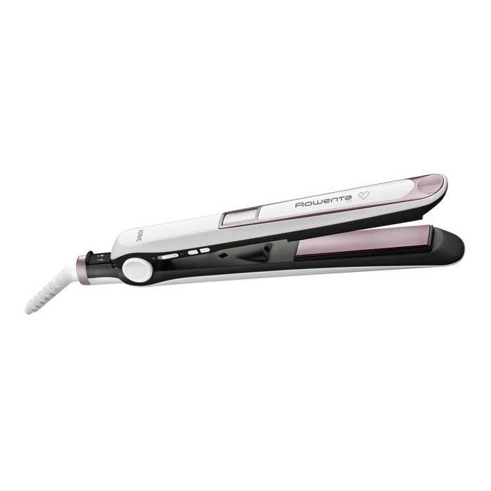 Rowenta - Lisseur à cheveux avec écran LCD PREMIUM CARE 32W/230V rose/blanc