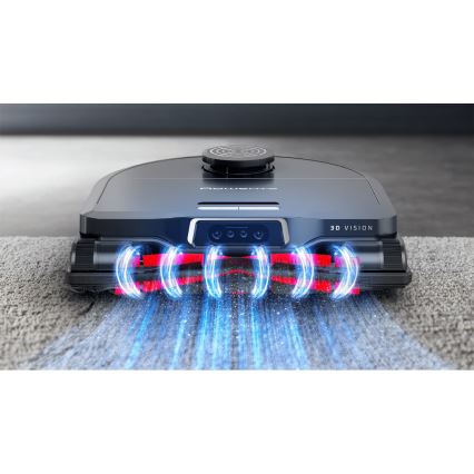 Rowenta - Aspirateur robot intelligent avec fonction serpillière X-PLORER S240+ AI Animal & Allergy Wi-Fi 5200 mAh