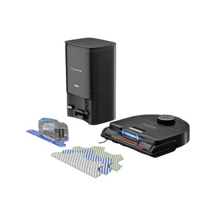 Rowenta - Aspirateur robot intelligent avec fonction serpillière X-PLORER S240+ AI Animal & Allergy Wi-Fi 5200 mAh