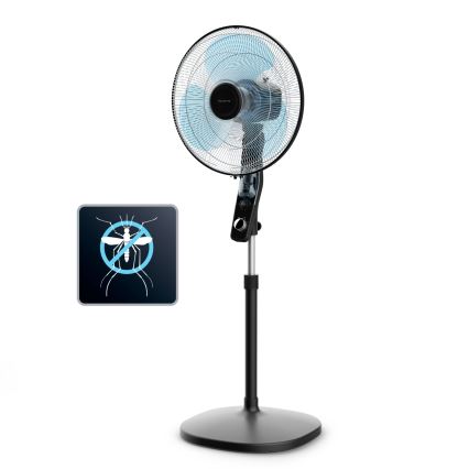 Rowenta - Ventilateur sur pied ESSENTIAL+ avec répulsif anti-moustiques intégré 60 W/230 V 130 cm noir