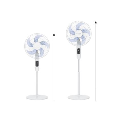 Rowenta - Ventilateur sur pied TURBO SILENCE 55 W/230 V 147 cm blanc + télécommande