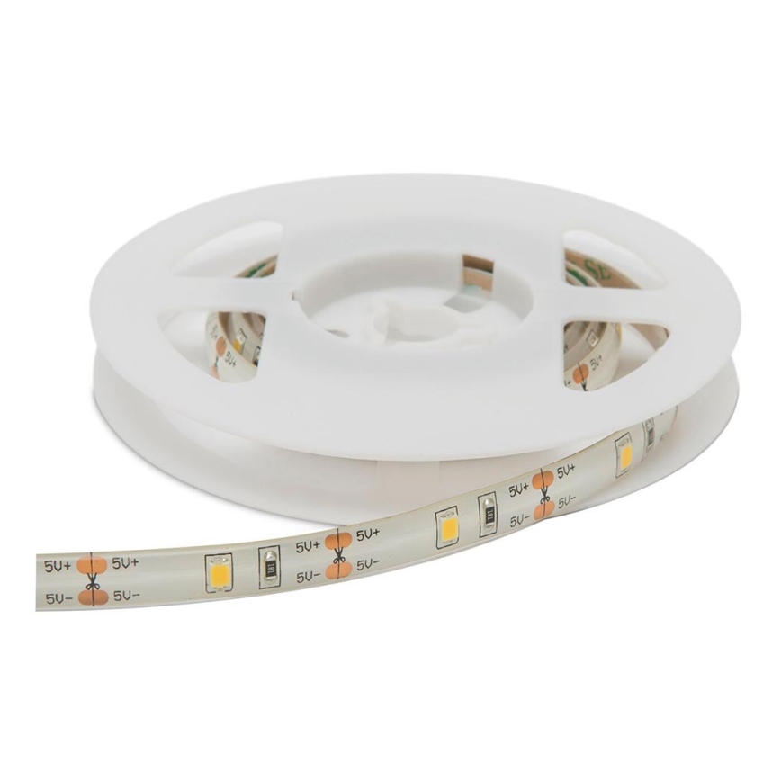 Ruban avec détecteur de mouvement 1m LED/2,4W/6V 4xAAA 3000K