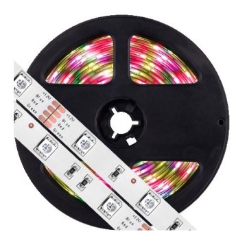 Ruban dimmable LED RGB 5m LED/7,2W/12V IP65