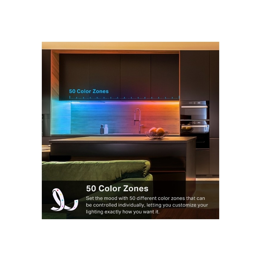 Ruban LED RGBW dimmable 5 m LED/13W/230V Wi-Fi