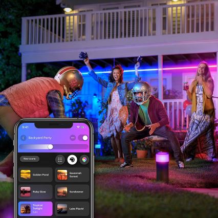 Ruban RGBW à intensité variable Philips Hue OUTDOOR STRIP LED/20,5W 2m IP67