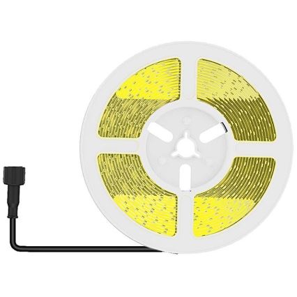 Ruban solaire à intensité variable LED/1,2W/3,7V 4000K IP67 5m + Télécommande