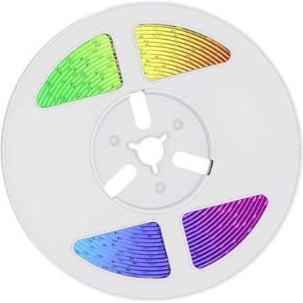Ruban solaire RGB à intensité variable LED/1,2W/3,7V IP67 5m + télécommande
