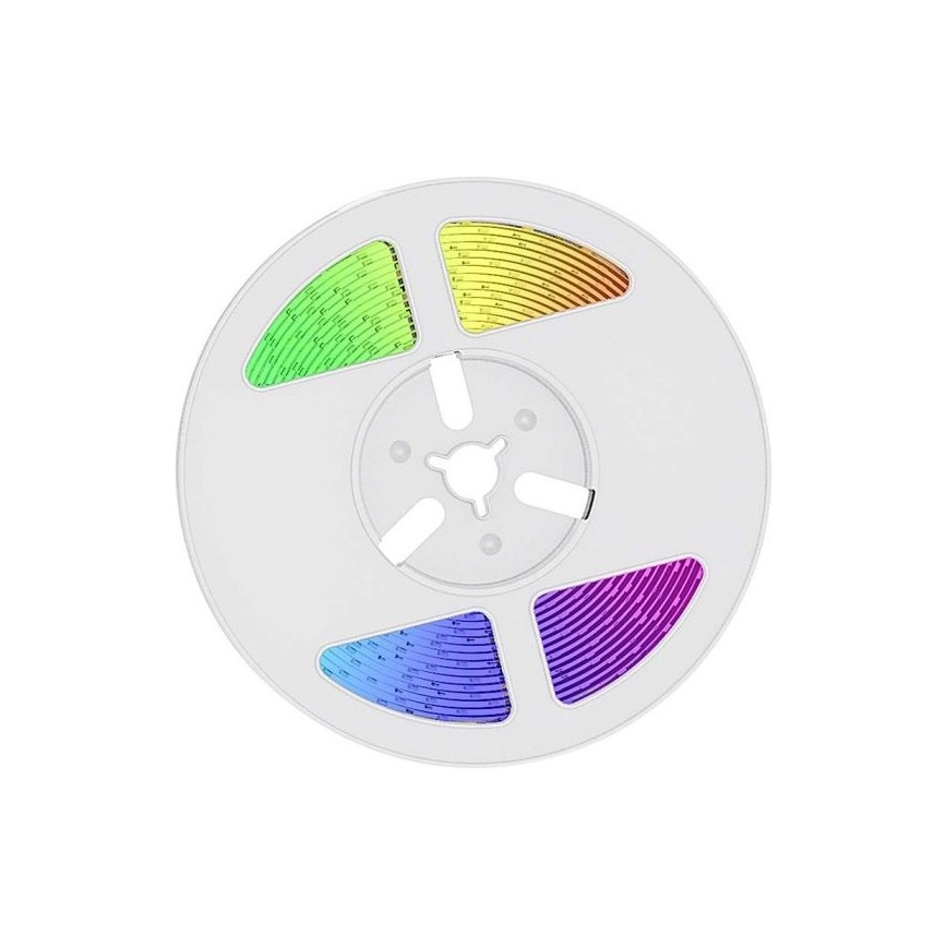 Ruban solaire RGB à intensité variable LED/1,2W/3,7V IP67 5m + télécommande