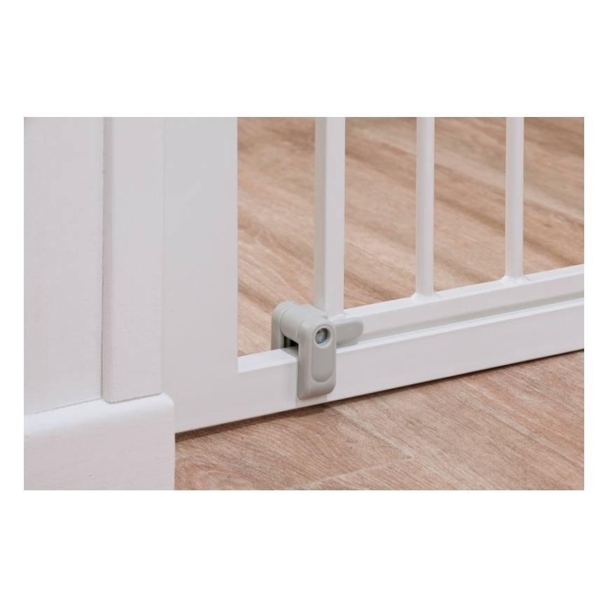 Barriere Securite Enfants Wood Lock Extension Sans Percage Metal Bois Gris  bebe