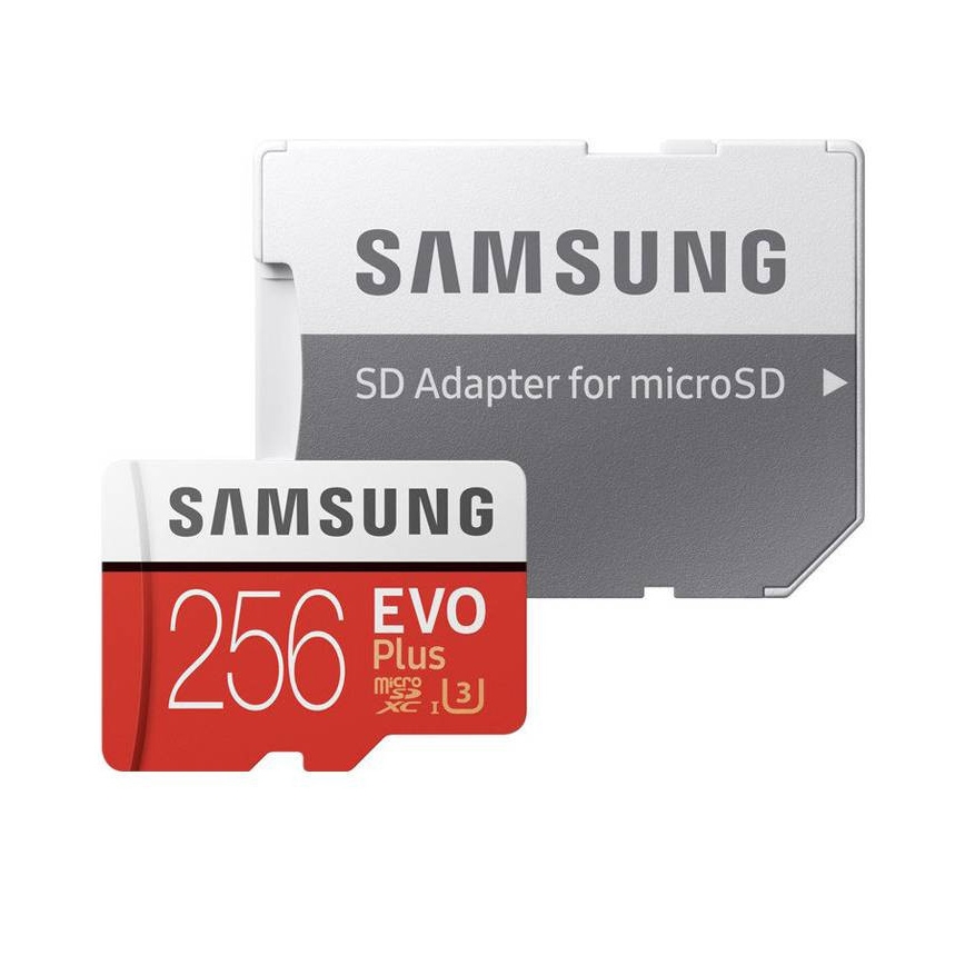 Samsung - MicroSDXC 256GB EVO+ U3 100MB/s + adaptateur SD