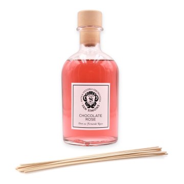 San Simone - Diffuseur de parfum avec bâtonnets ROSA CHOCOLAT 500 ml