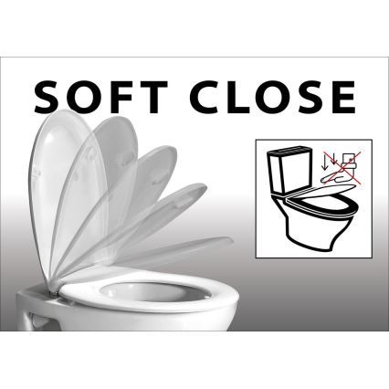 Sapho - Abattant de toilettes LISA SoftClose blanc
