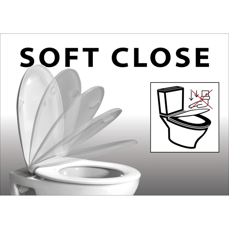 Sapho - Abattant de toilettes LISA SoftClose blanc