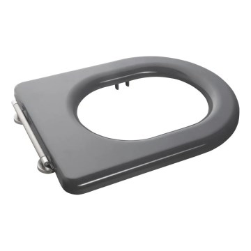 Sapho - Abattant WC gris à fermeture douce