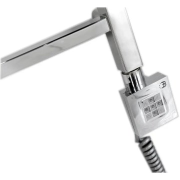 Sapho - Barre chauffante avec thermostat KTX 400W, chrome brillant