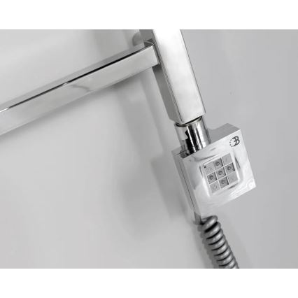 Sapho - Barre chauffante avec thermostat KTX 400W, chrome brillant