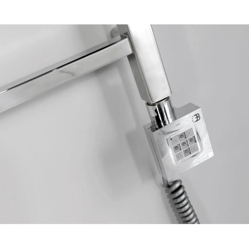 Sapho - Barre chauffante avec thermostat KTX 400W, chrome brillant