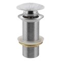Sapho - Bonde de lavabo BLOK Ø 6,6 cm Carrara/blanc