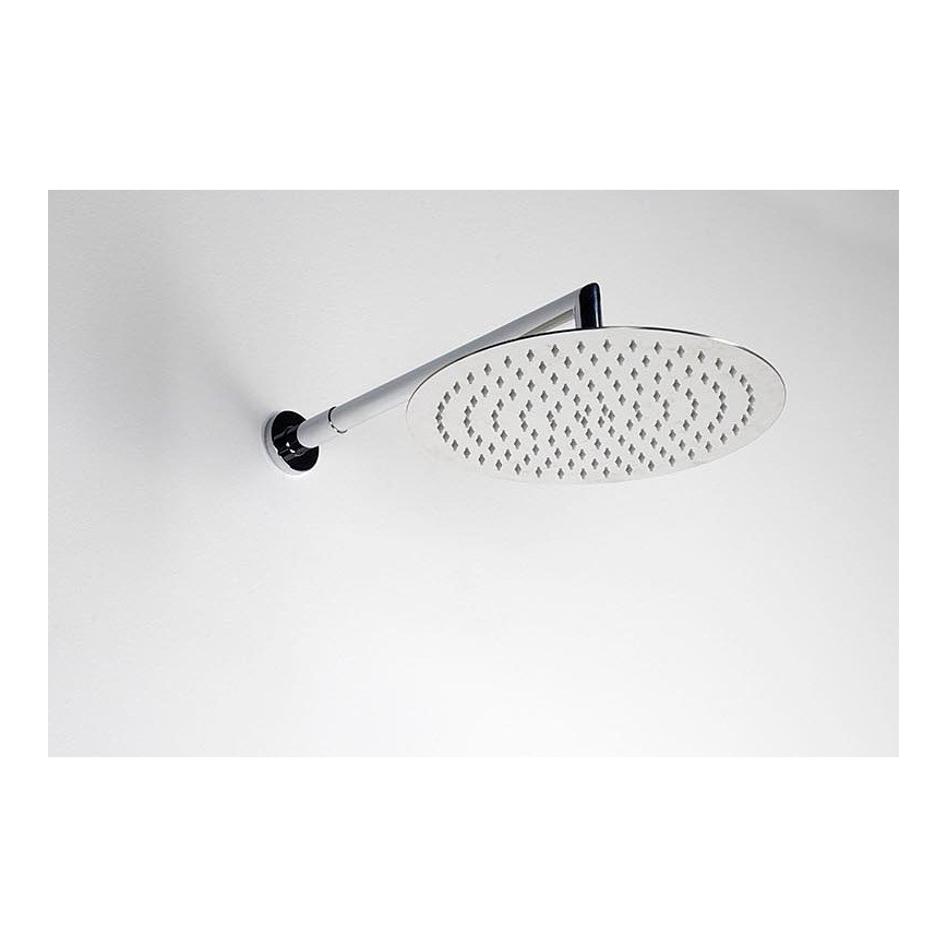 Sapho - Bras de douche arrondi 38 cm chrome brillant