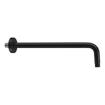 Sapho - Bras de douche arrondi 40 cm mat noir