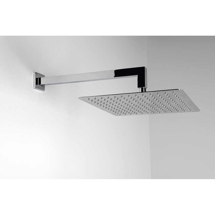 Sapho - Bras de douche carré 40 cm chrome brillant