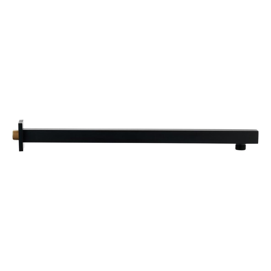 Sapho - Bras de douche carré 40 cm mat noir