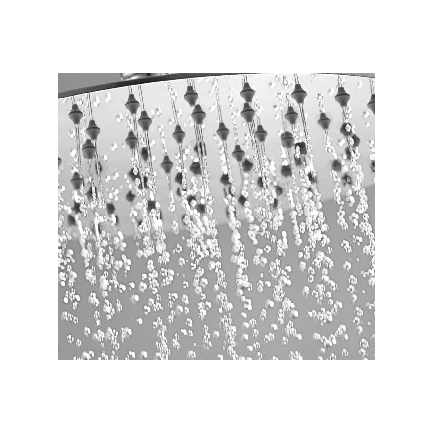 Sapho - Douche de tête SLIM 30x30 cm poli acier inoxydable
